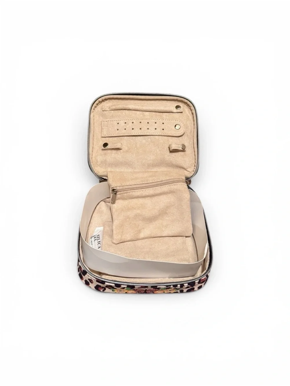 Brighton Garden Spots Floral & Leopard Jewelry Case/NWT